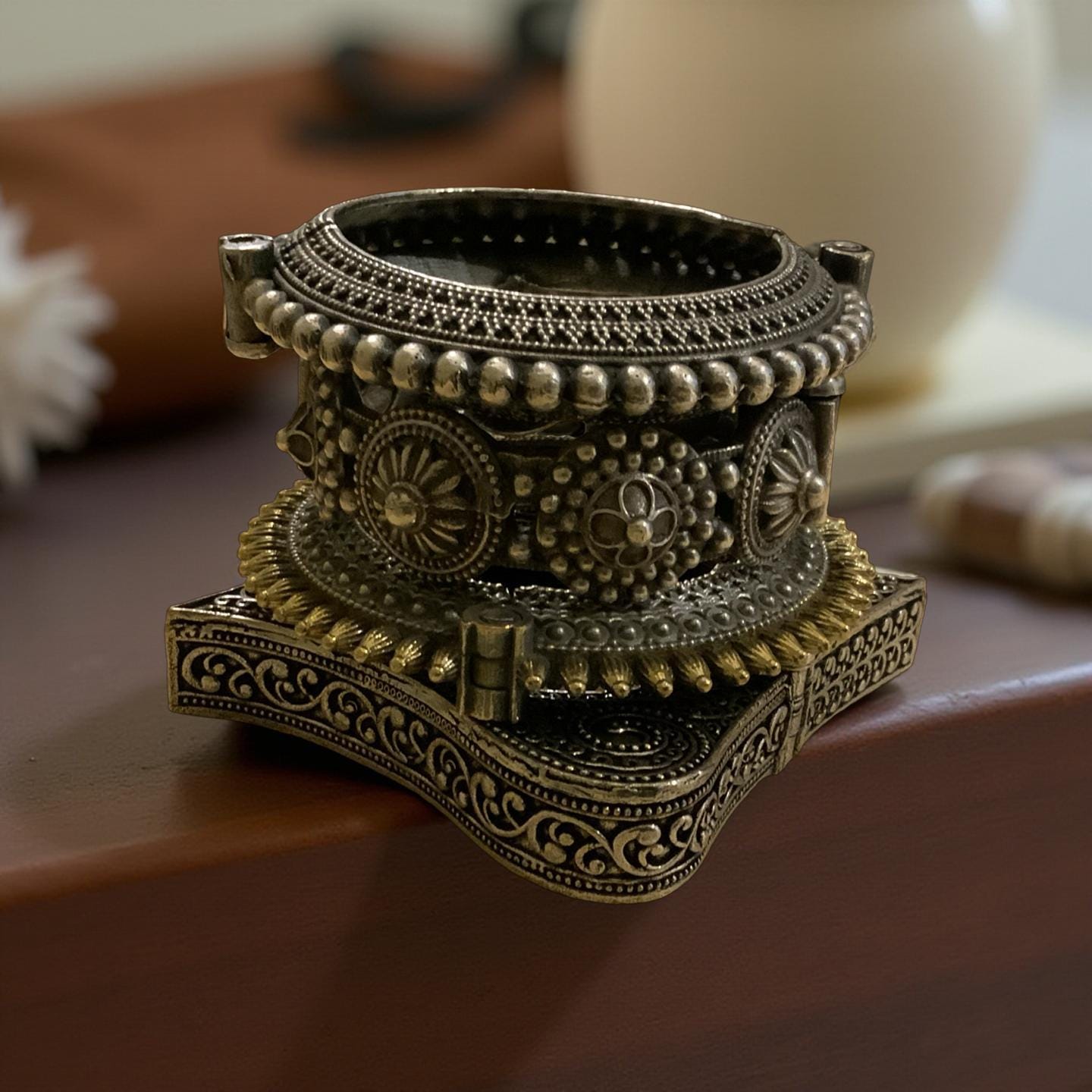 Handmade bangles |Oxidized Bracelets| statement kada in set of 6 |Black metal| Diwali-Navrarti Jewelery