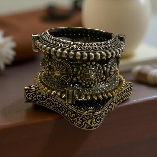 Handmade bangles |Oxidized Bracelets| statement kada in set of 6 |Black metal| Diwali-Navrarti Jewelery