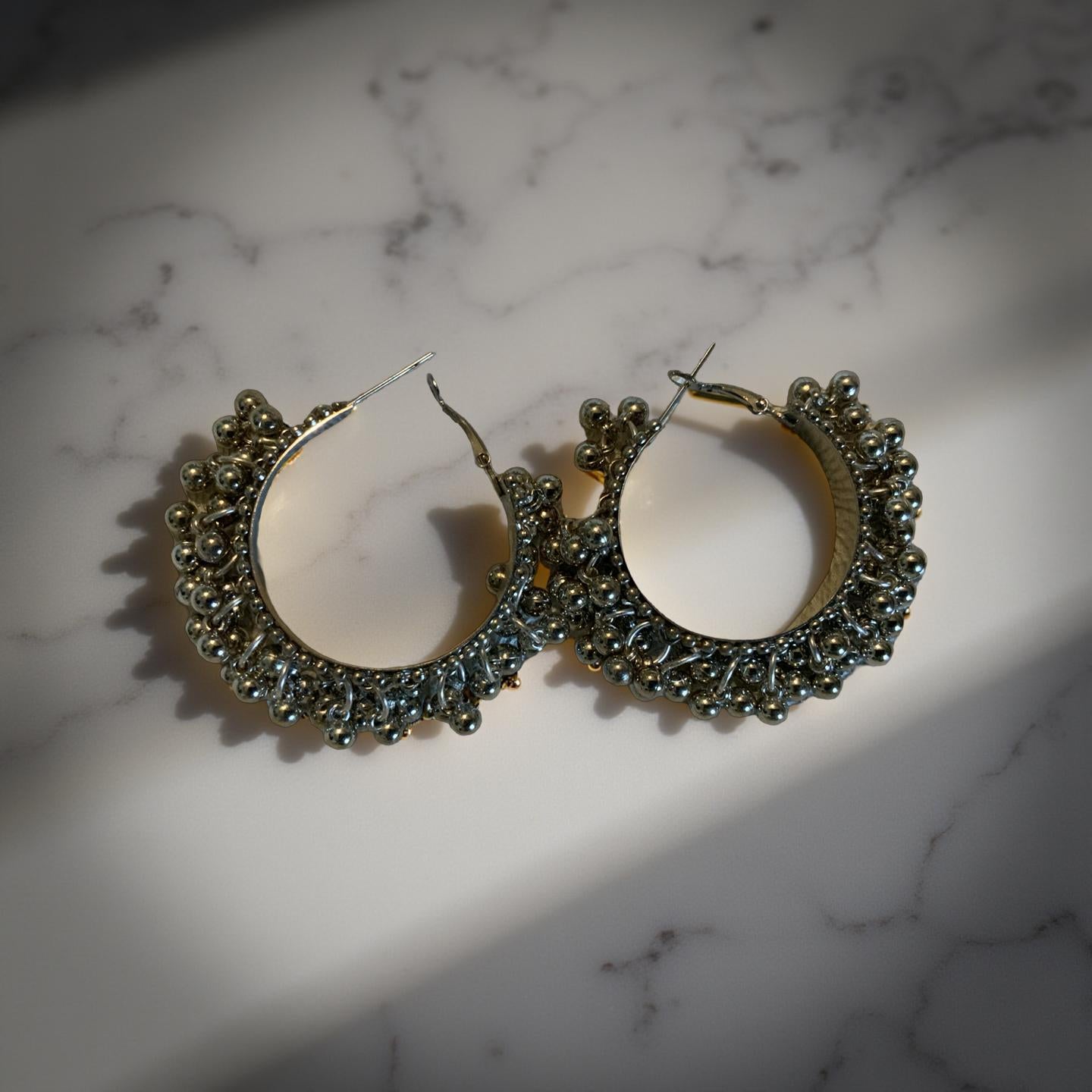 Oxidized Hoop Earrings: Lightweight Handmade Indian Jewelry