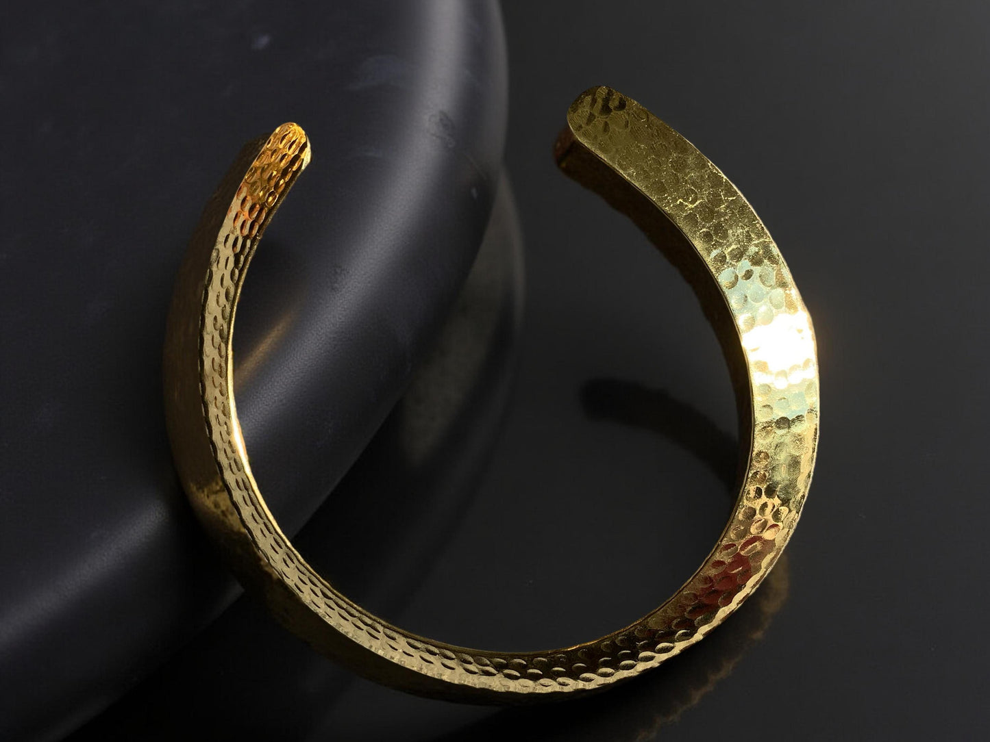 Hammered Gold Hasli Choker | Handmade Tribal Torque Necklace