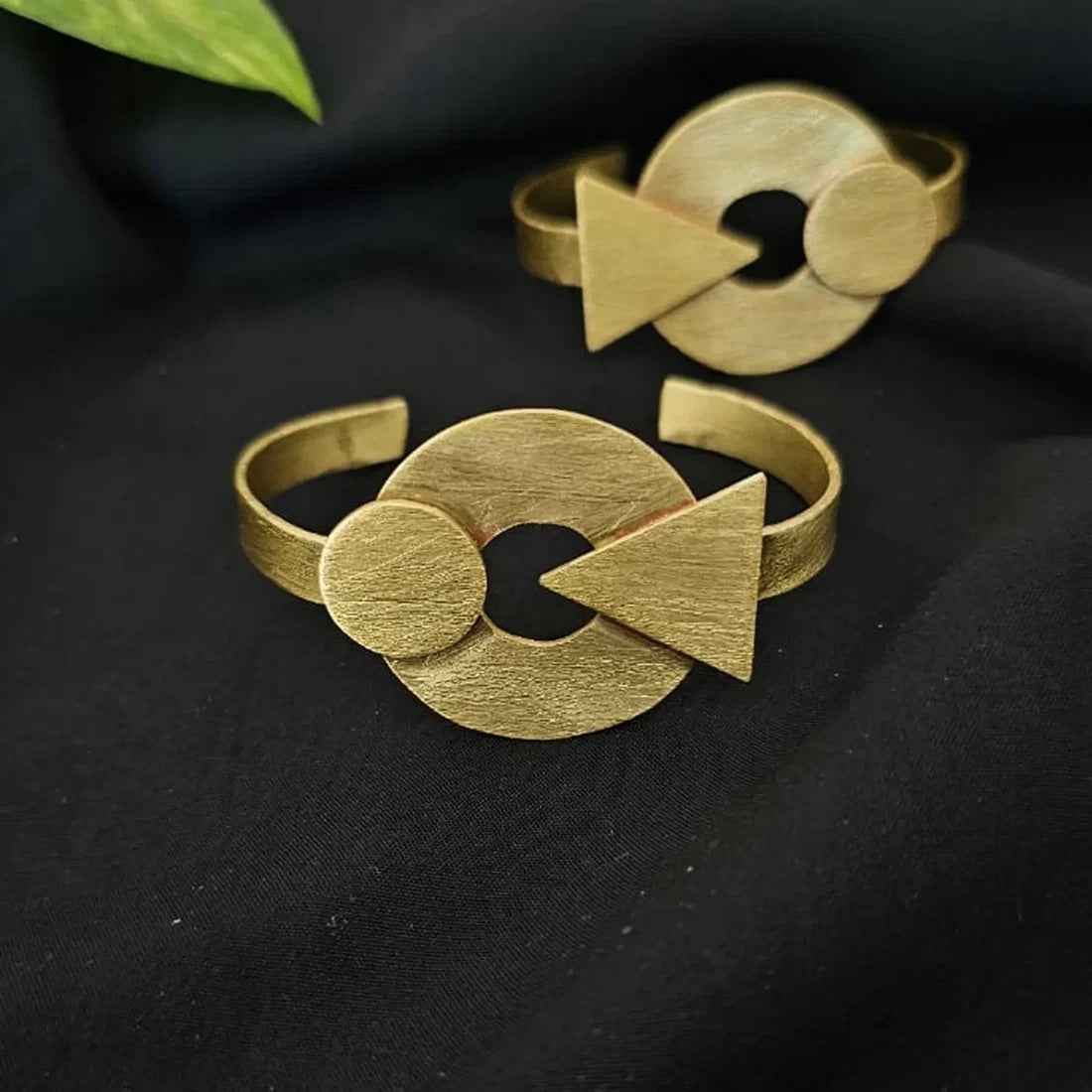 Geometric Cuff Bracelet (Adjustable)