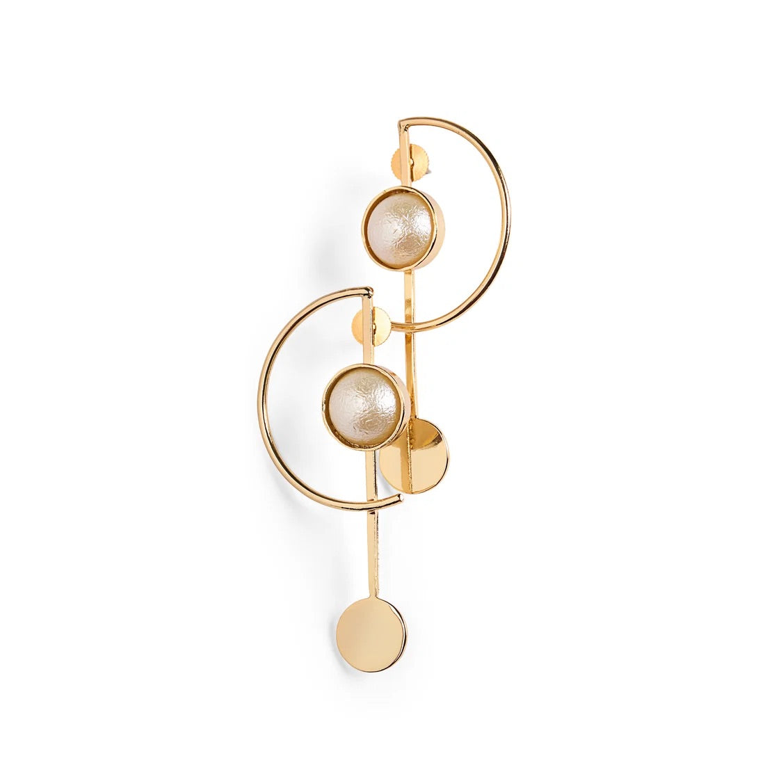 D Pearl Studs Earrings