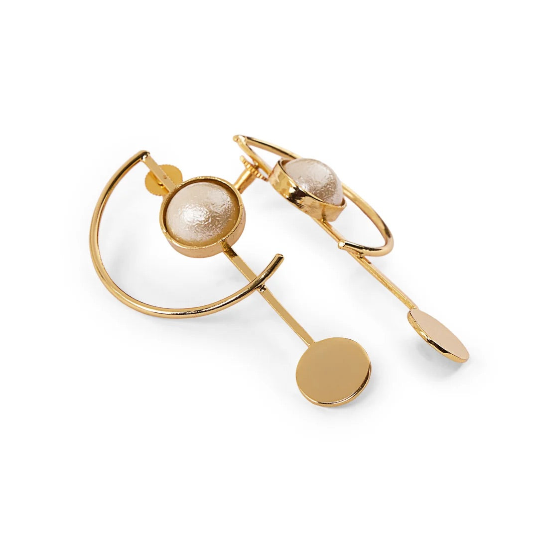 D Pearl Studs Earrings